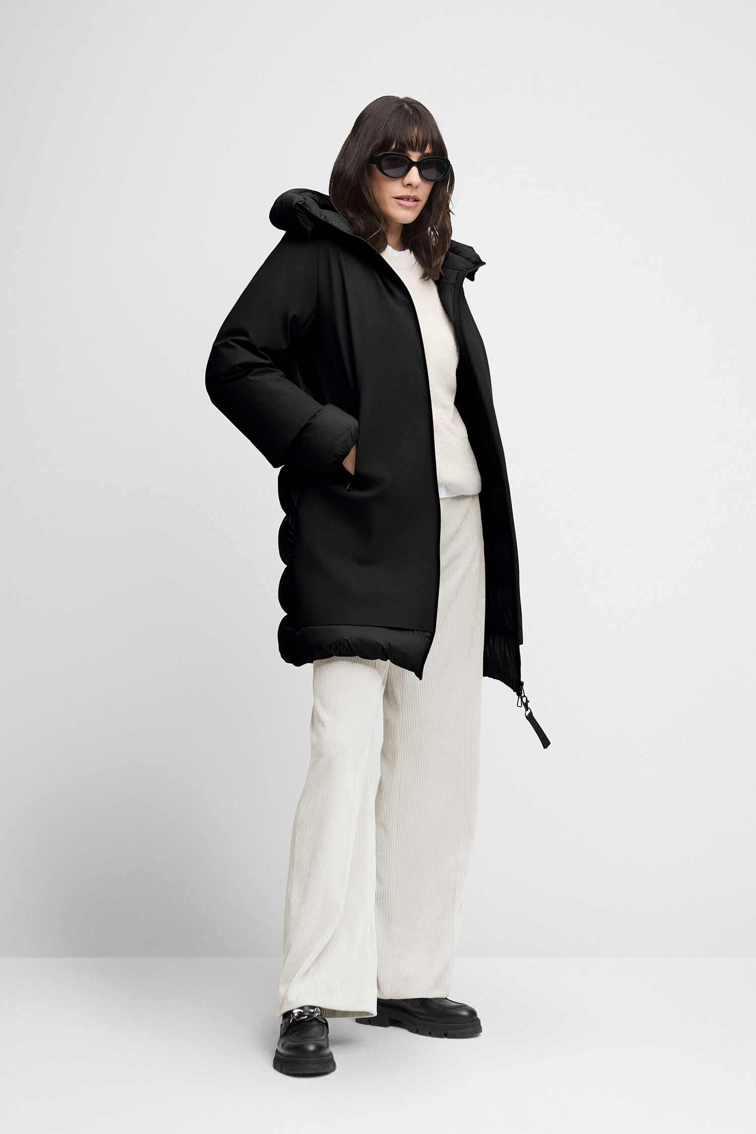 Mantel, Langarm, Jacke, Pullover