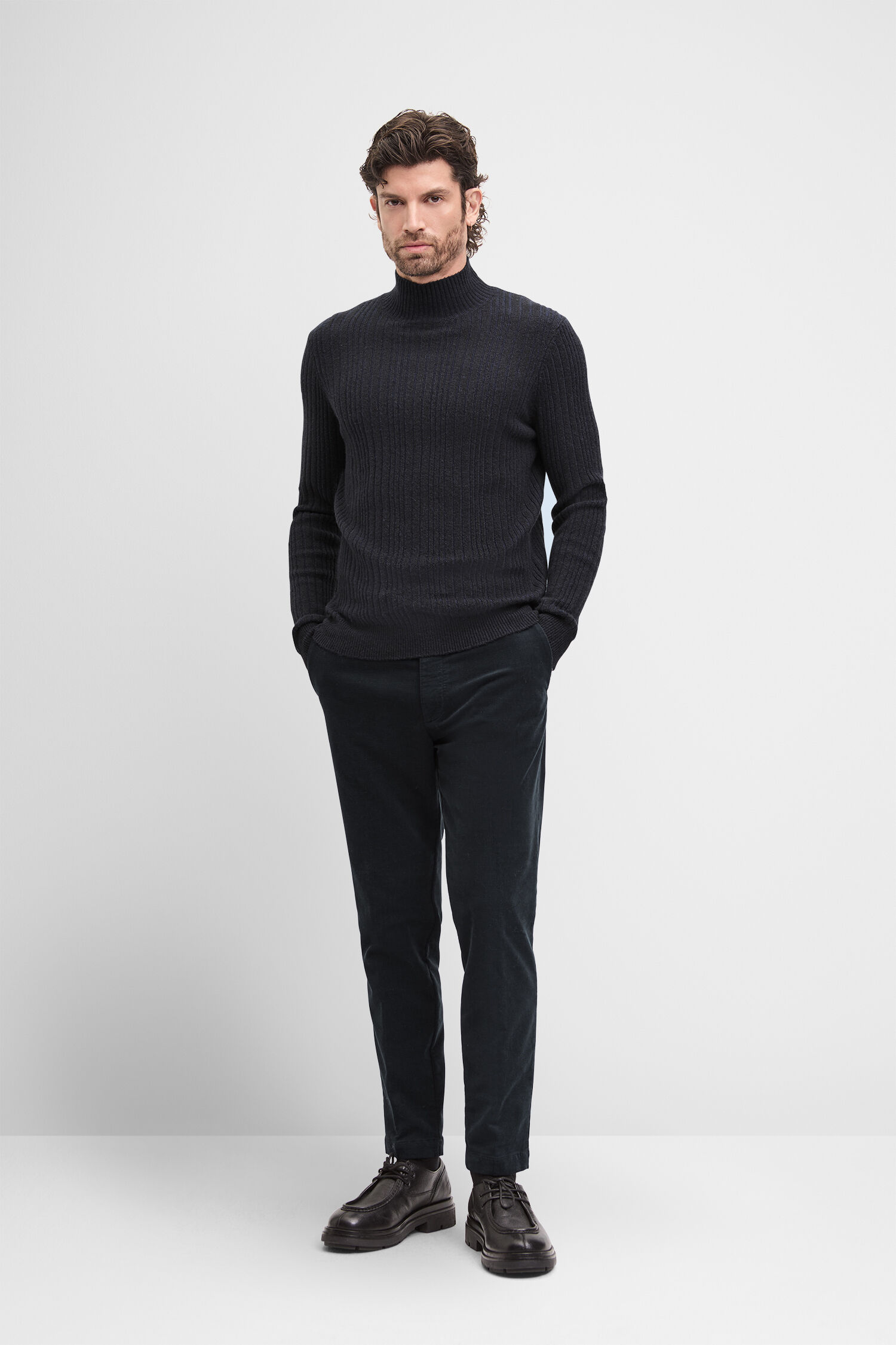 Langarm, Ärmel, Stehend, Pullover, Hosen