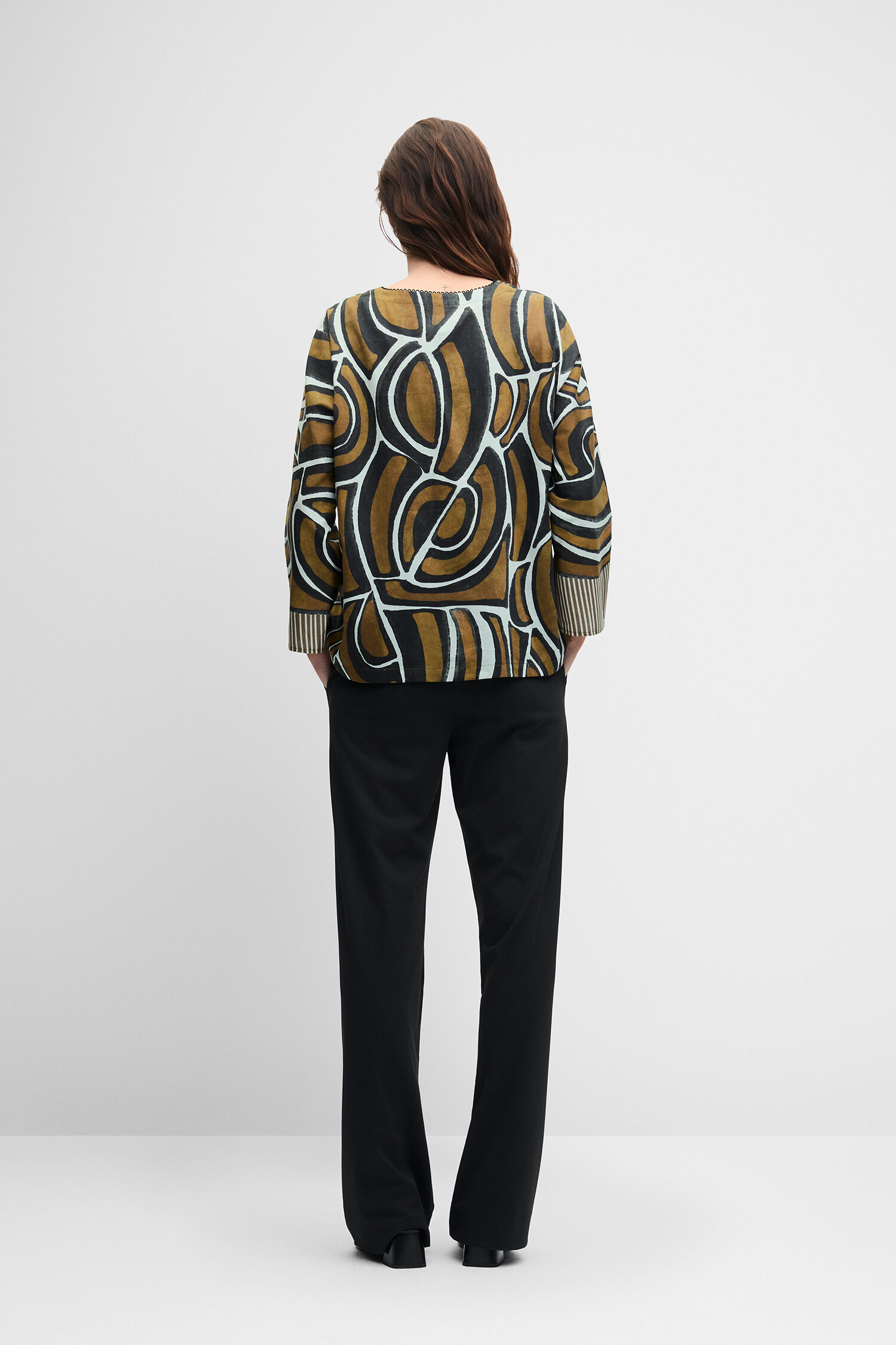 Pullover, Abstract-Print, Sweater, Knitwear, Long-sleeve