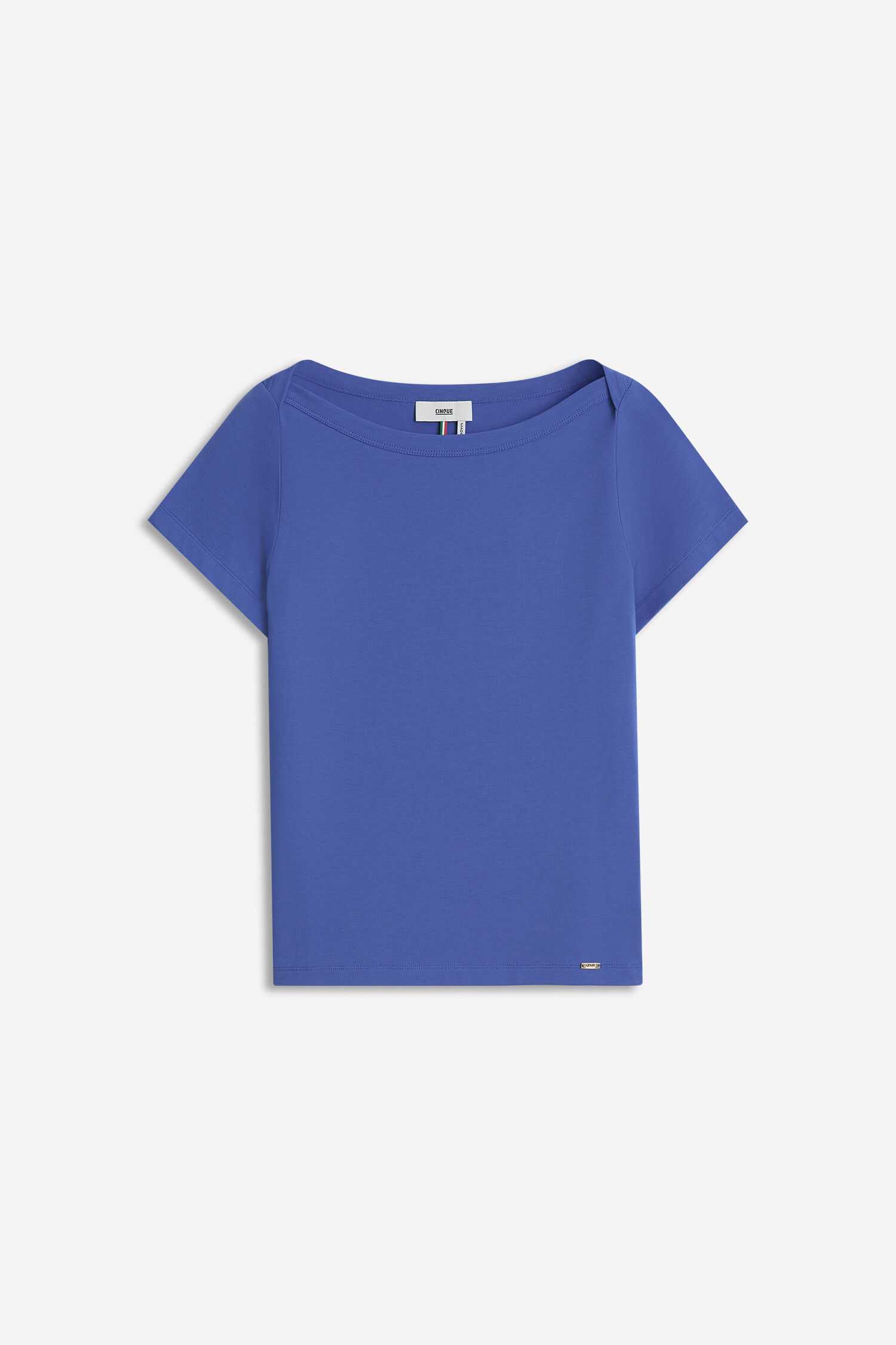 T-Shirt, Kurzarm, Unifarben, Rundhals, Damen/Unisex
