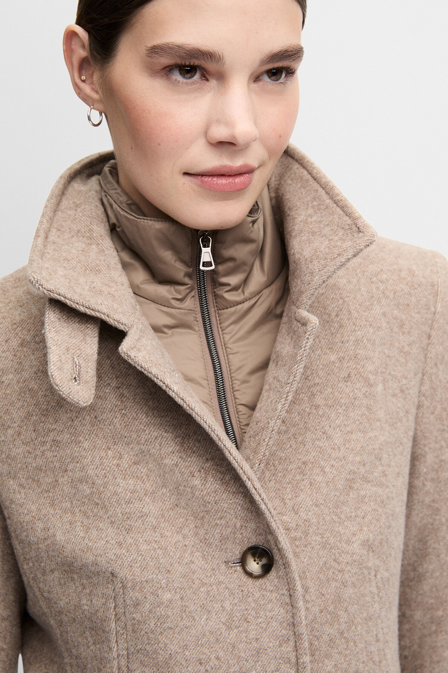 Mantel, Jacke, Fleece, Gesicht