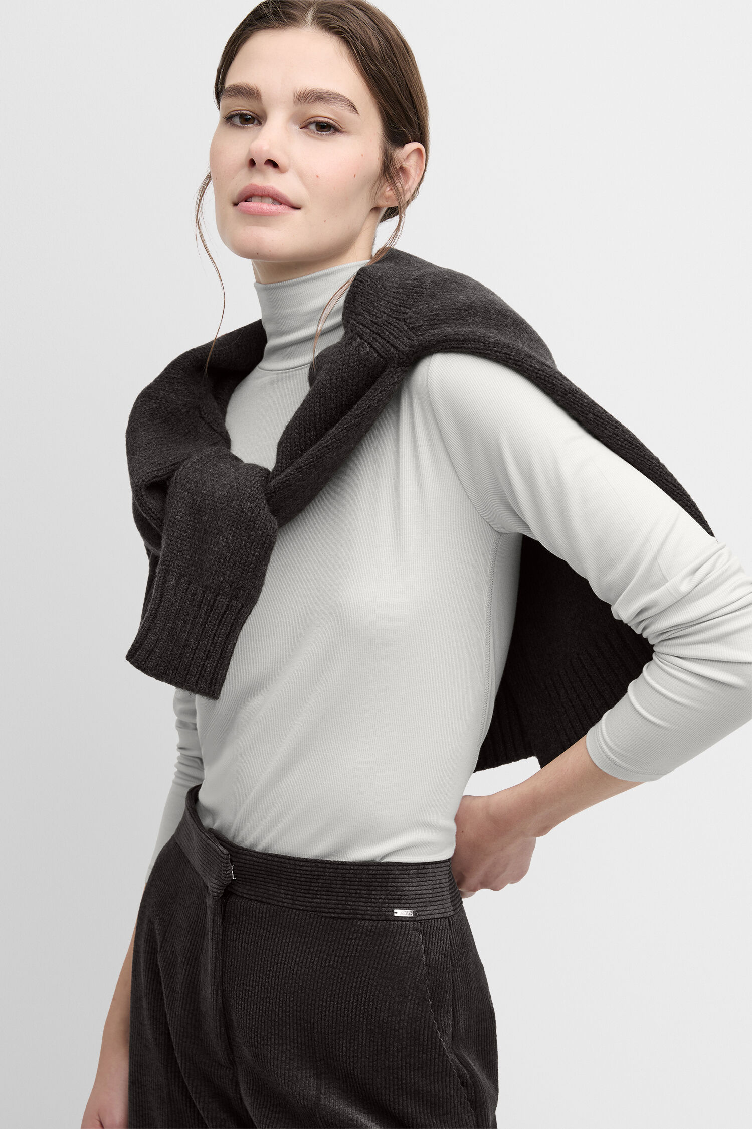 Bekleidung, Strickwaren, Pullover, Person