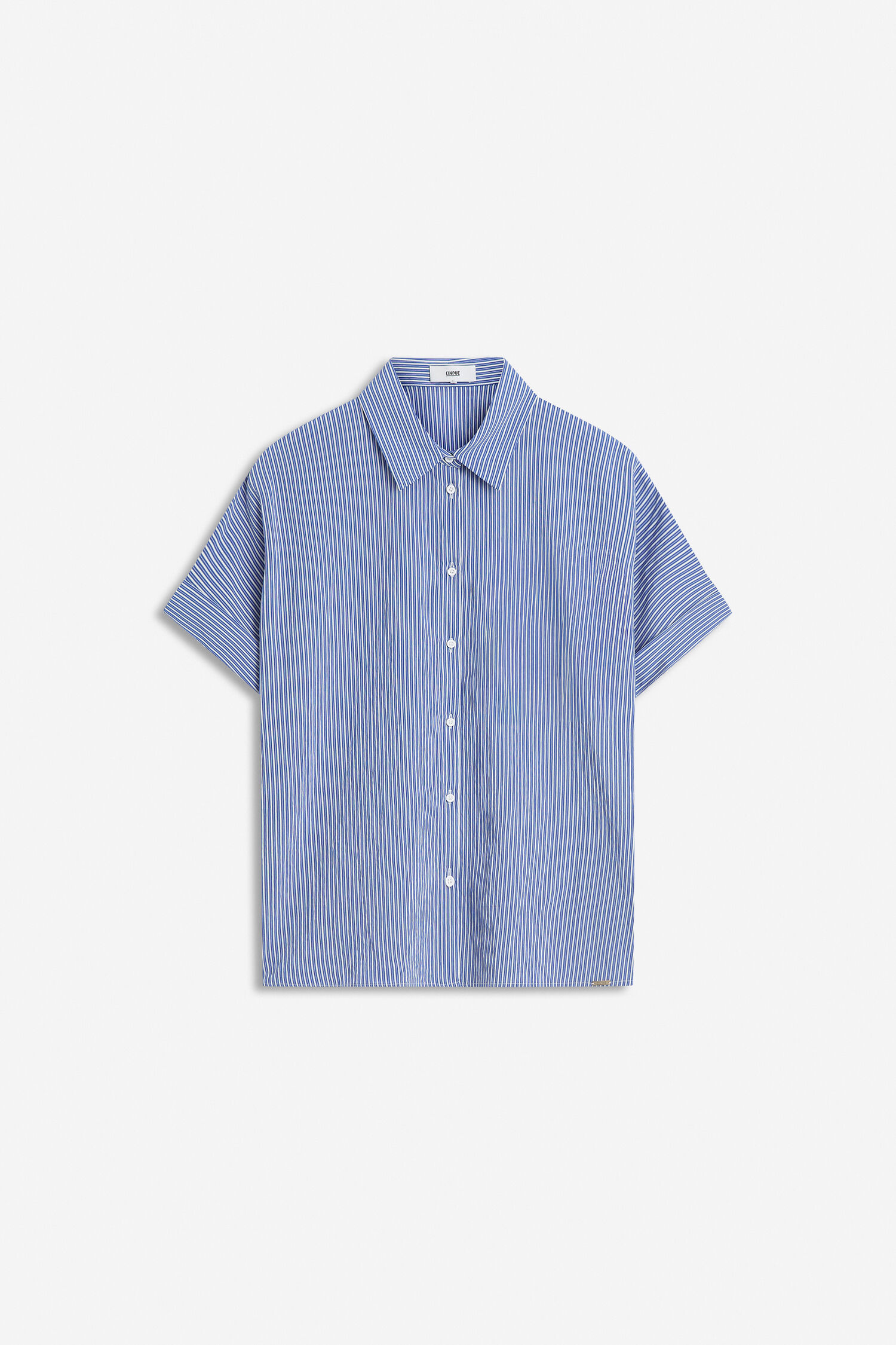 Kurzarm, Streifen, Hemd, Regular Fit, Knopfleiste