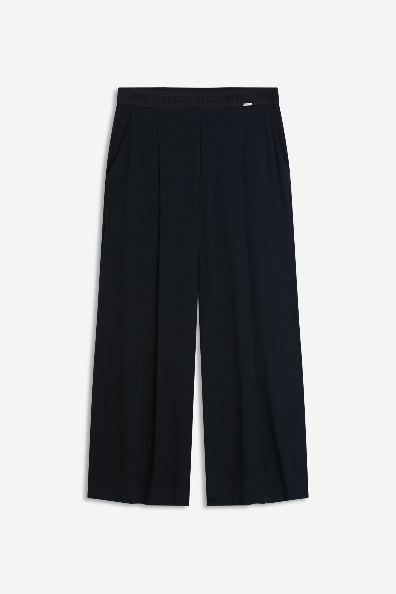 Hose, Palazzo, Schwarz, Weite, Taille elastisch