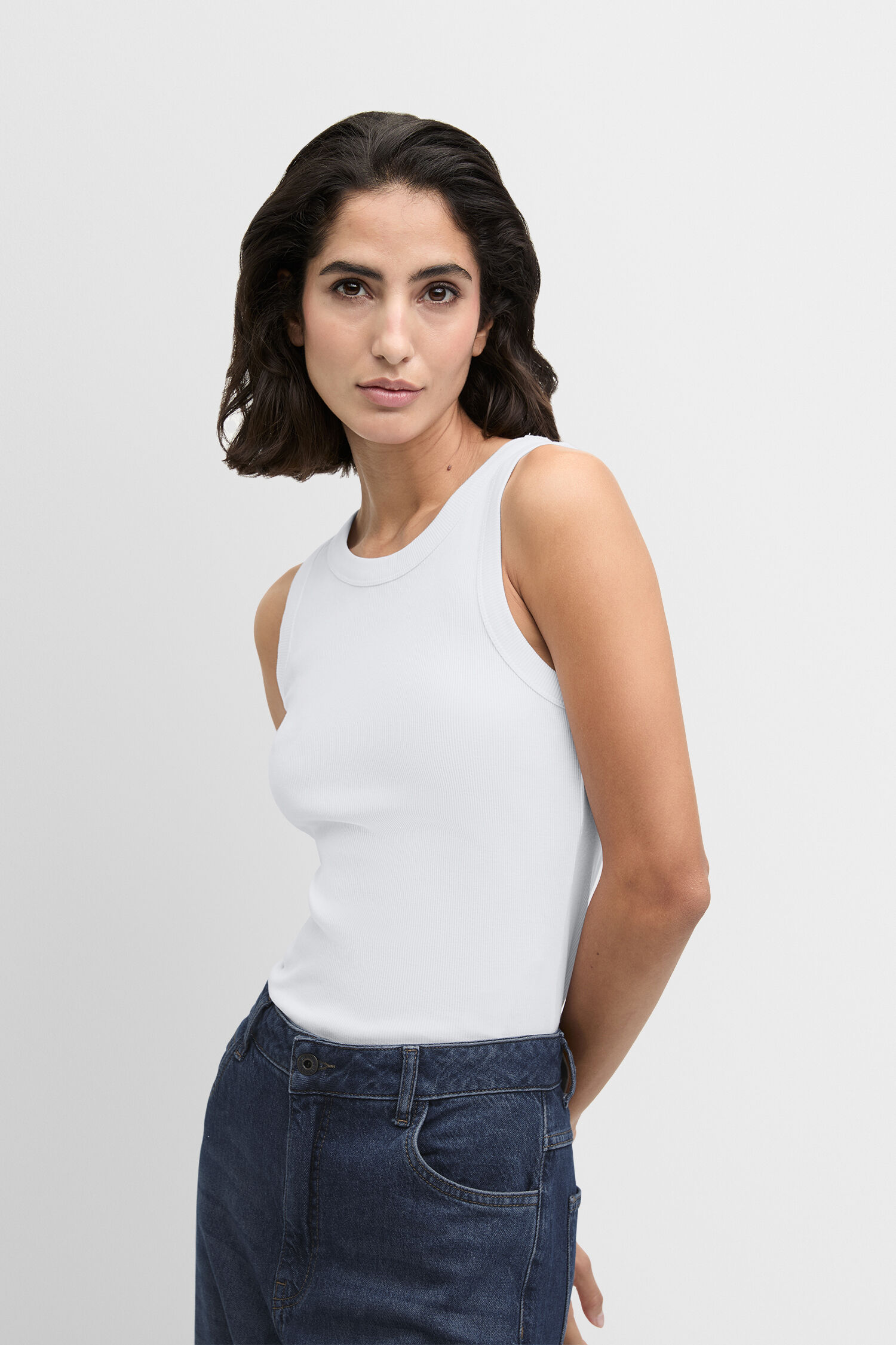 Hosen, Weste, Erwachsener, Person, Frau, Hosen, Weste, Tanktop, Person, Frau