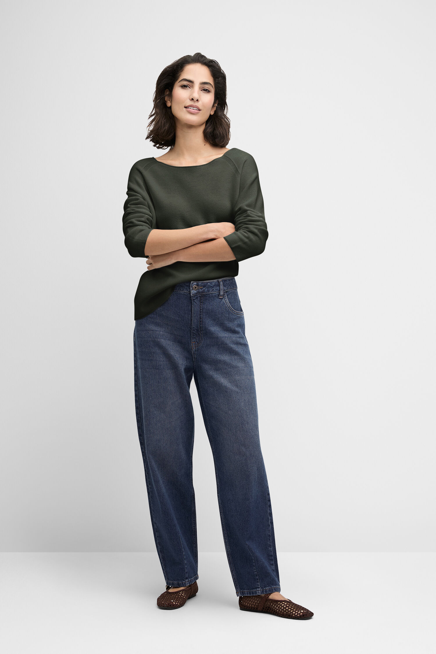 Hosen, Jeans, Person, Stehend, Langarm